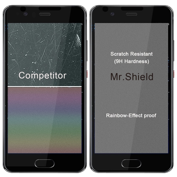 Mr Shield Huawei P10 Siyah Temperli Cam Ekran Koruyucu (2 Adet)