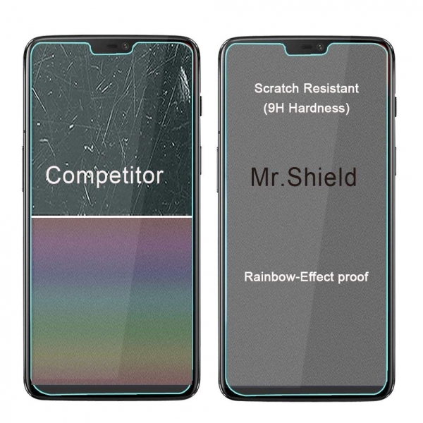Mr Shield OnePlus 6 Temperli Cam Ekran Koruyucu (3 Adet)