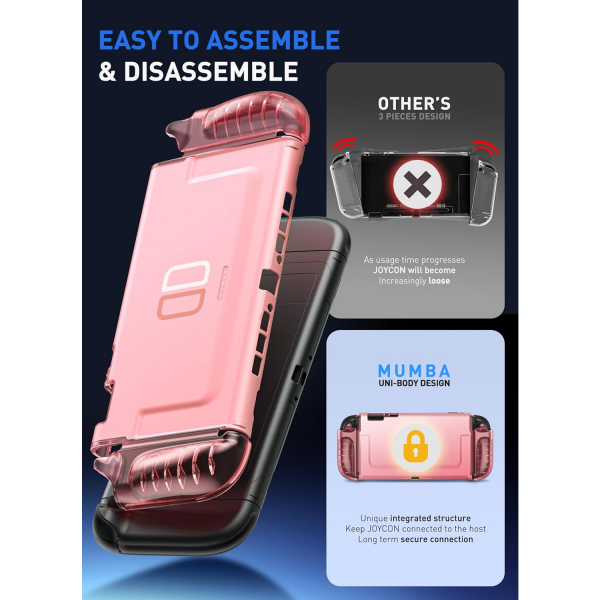 Mumba Nintendo Switch 2 effaf Klf-Pink