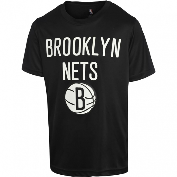 NBA Brooklyn Nets Lisansl Tirt (Siyah)