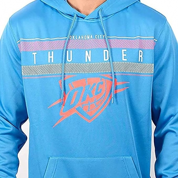 NBA Oklahoma City Thunder Lisansl Hoodie (Mavi)