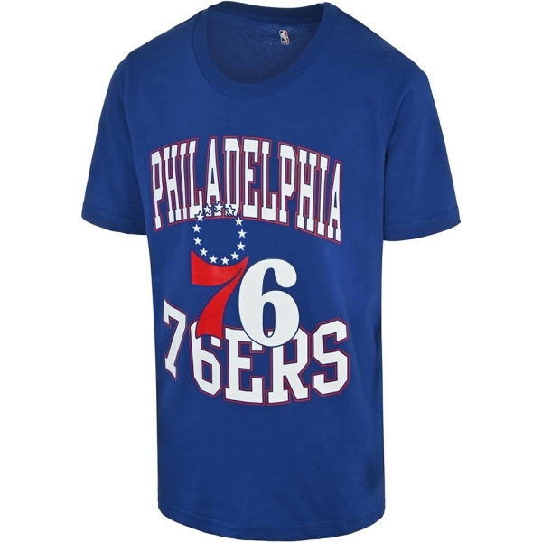 NBA Philadelphia 76ers Lisansl Tirt (Mavi)