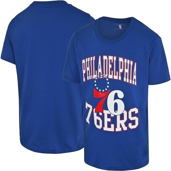 NBA Philadelphia 76ers Lisansl Tirt (Mavi)