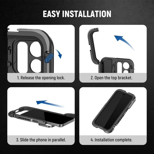 NEEWER iPhone 15 Pro Max Uyumlu Filtre Adaptr Donanm