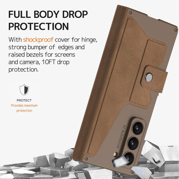 NINKI Czdan Galaxy Z Fold 6 Klf-Brown