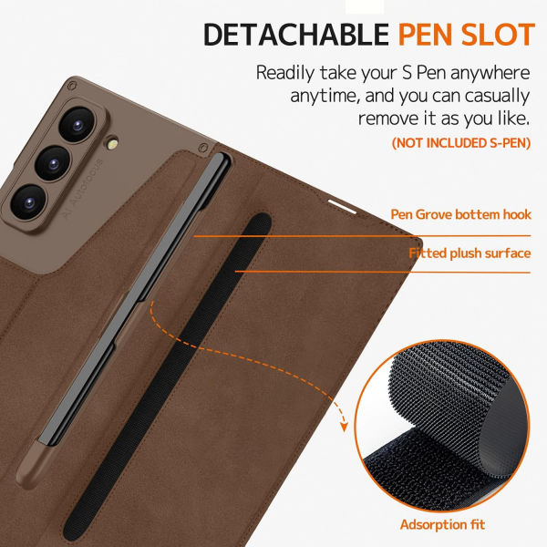 NINKI Czdan Galaxy Z Fold 6 Klf-Brown