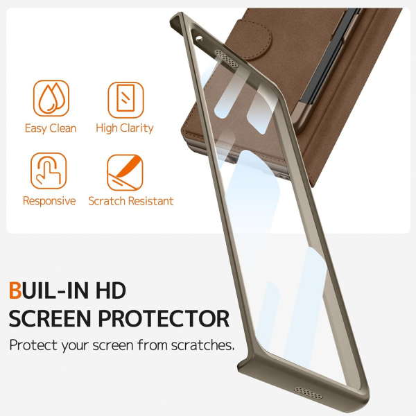 NINKI Czdan Galaxy Z Fold 6 Klf-Brown