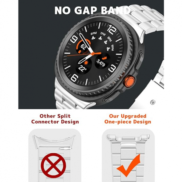 NINKI Galaxy Watch 8 40mm elik Kay -Silver