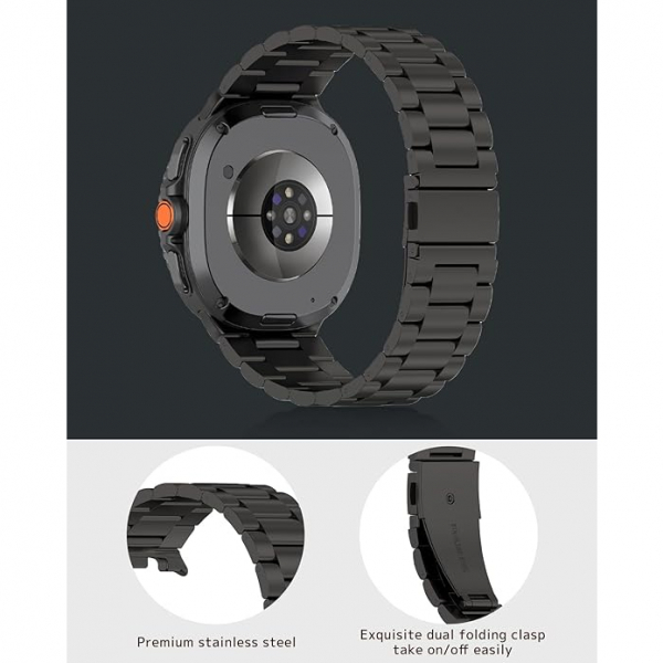 NINKI Galaxy Watch 8 40mm elik Kay -Black 