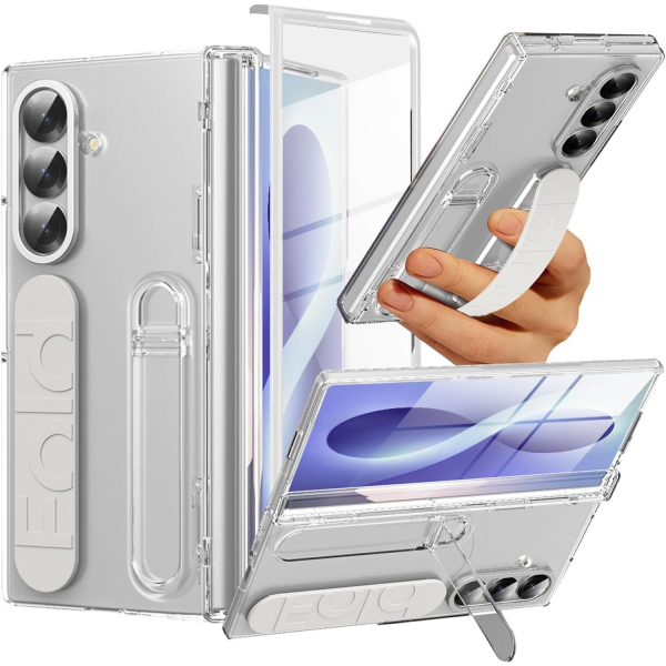 NINKI Galaxy Z Fold 8 Ultra Standl� Koruyuculu K�l�f-Clear