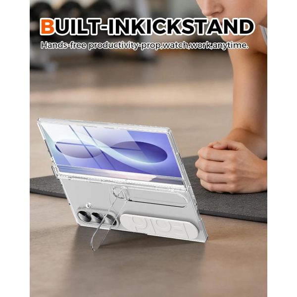 NINKI Galaxy Z Fold 8 Ultra Standl� Koruyuculu K�l�f-Clear