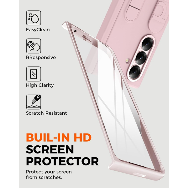 NINKI Galaxy Z Fold 8 Ultra Standl� Koruyuculu K�l�f-Pink