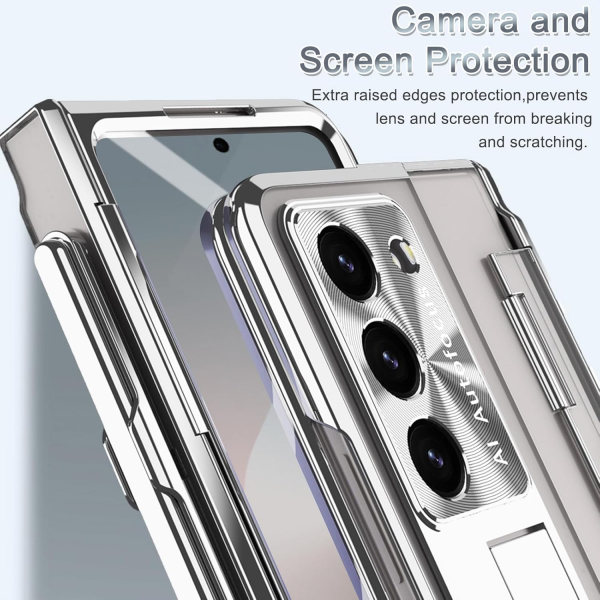 NINKI Samsung Galaxy Z Fold 7 Kickstandl Klf-Silver