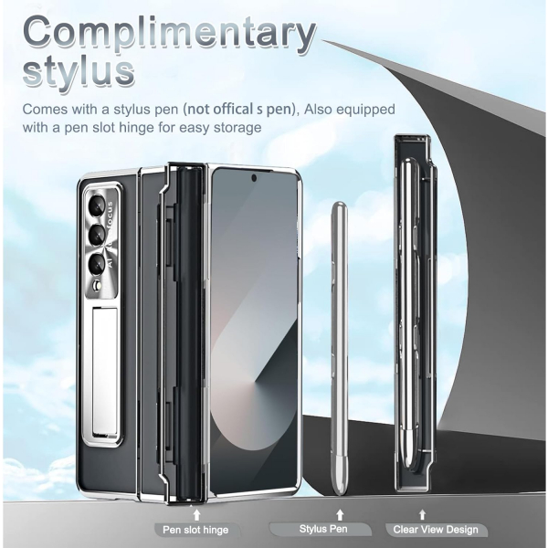 NINKI Samsung Galaxy Z Fold 7 Kickstandl Klf-Silver