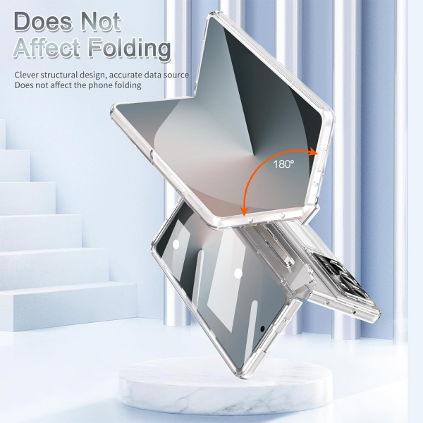 NINKI Samsung Galaxy Z Fold 7 Kickstandl Klf-Clear