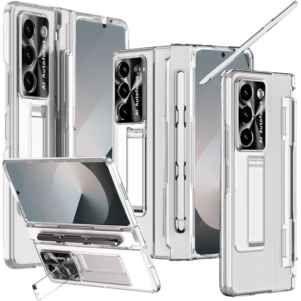 NINKI Samsung Galaxy Z Fold 7 Kickstandl Klf-Clear