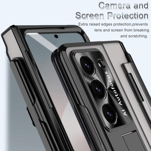NINKI Samsung Galaxy Z Fold 7 Kickstandl Klf-Black