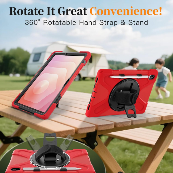 NINKI Samsung Galaxy Tab S11 Silikon Klf-Red