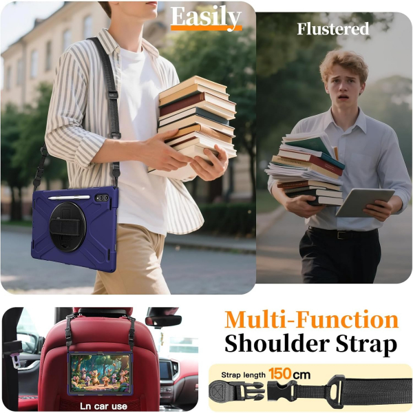 NINKI Samsung Galaxy Tab S11 Ultra Silikon Klf-Dark Blue