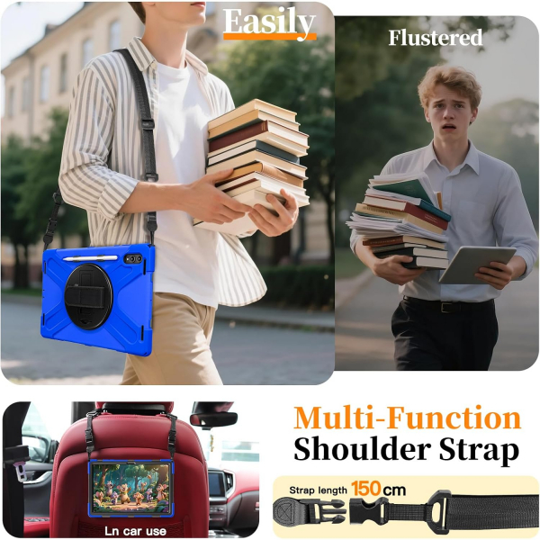 NINKI Samsung Galaxy Tab S11 Ultra Silikon Klf-Blue