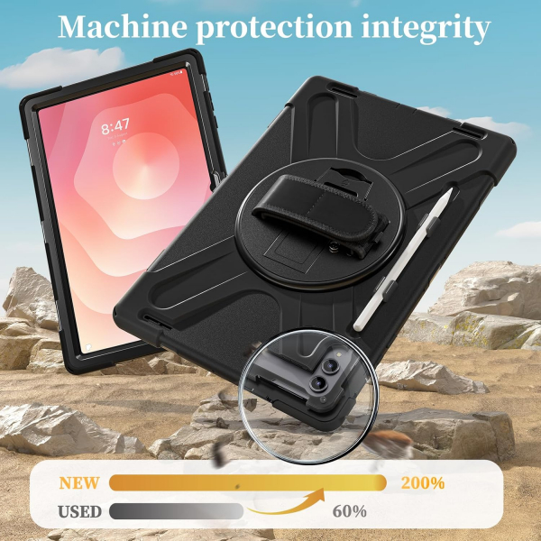 NINKI Samsung Galaxy Tab S11 Ultra Silikon Klf-Black