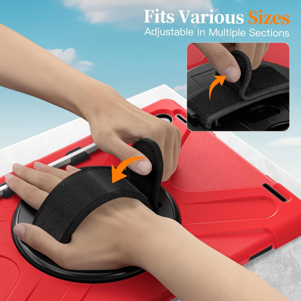 NINKI Samsung Galaxy Tab S11 Ultra Silikon Klf-Red