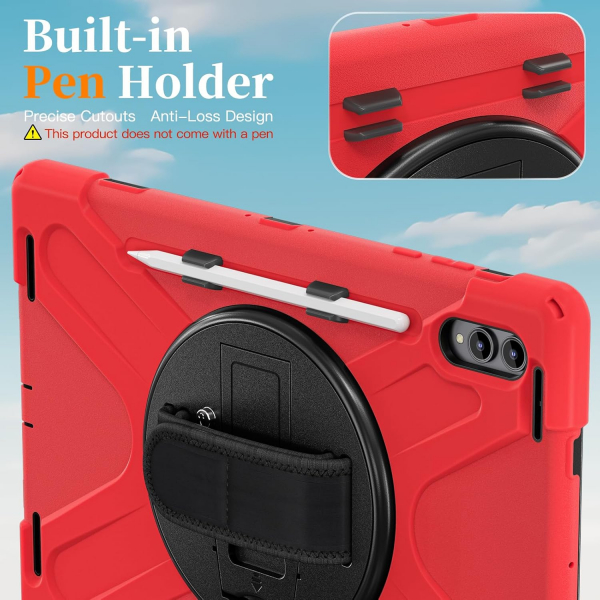 NINKI Samsung Galaxy Tab S11 Ultra Silikon Klf-Red