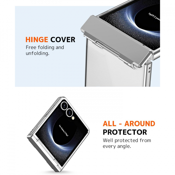 NINKI Samsung Galaxy Z Flip 7 Klf -Silver 