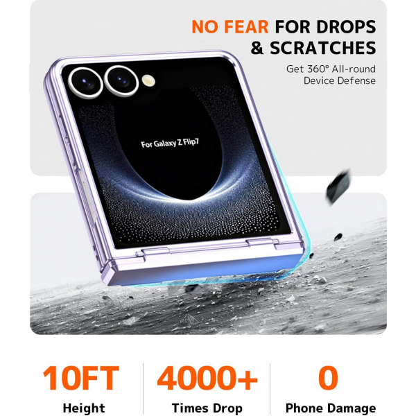 NINKI Samsung Galaxy Z Flip 7 Klf -Purple