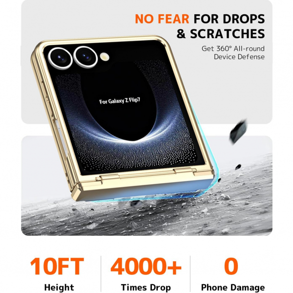 NINKI Samsung Galaxy Z Flip 7 Klf -Champagne Gold 