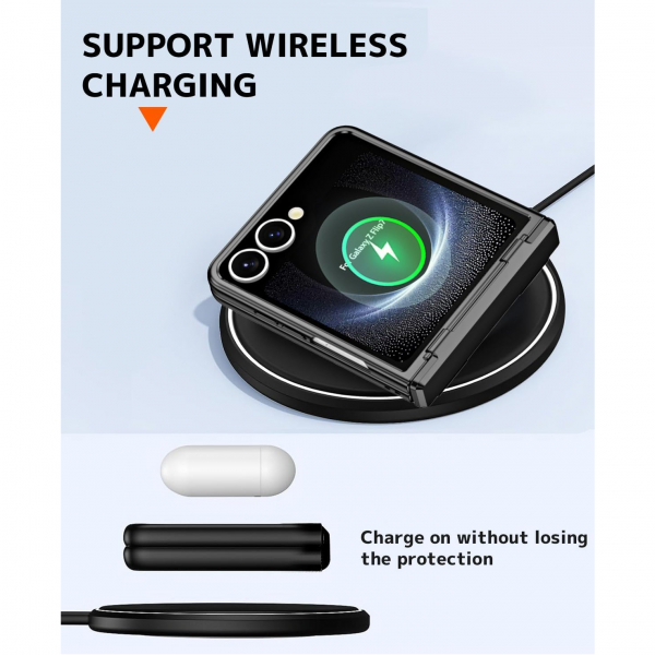NINKI Samsung Galaxy Z Flip 7 Klf -Black