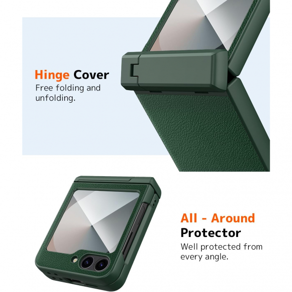 NINKI Samsung Galaxy Z Flip 7 Klf -Green