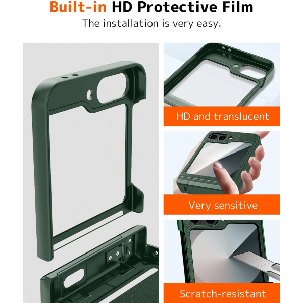 NINKI Samsung Galaxy Z Flip 7 Klf -Green