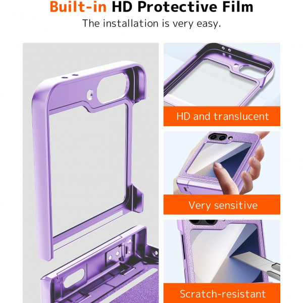 NINKI Samsung Galaxy Z Flip 7 Klf -Purple