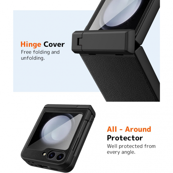 NINKI Samsung Galaxy Z Flip 7 Klf -Black