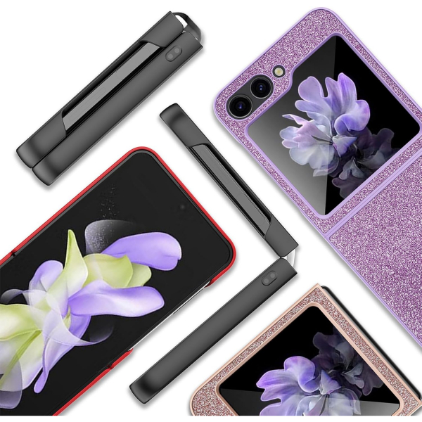 NINKI Samsung Galaxy Z Flip 7 Simli Klf -Purple