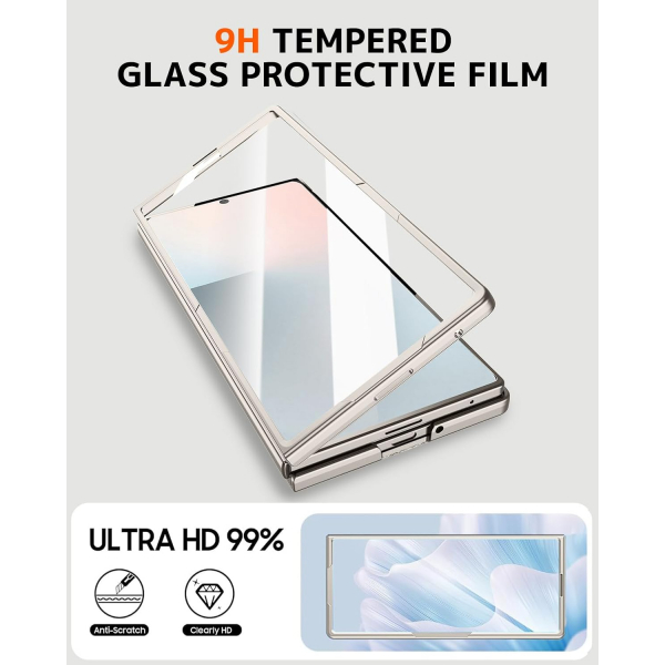 NINKI Samsung Galaxy Z Fold 7 Kickstandl Klf-Titanium Gray