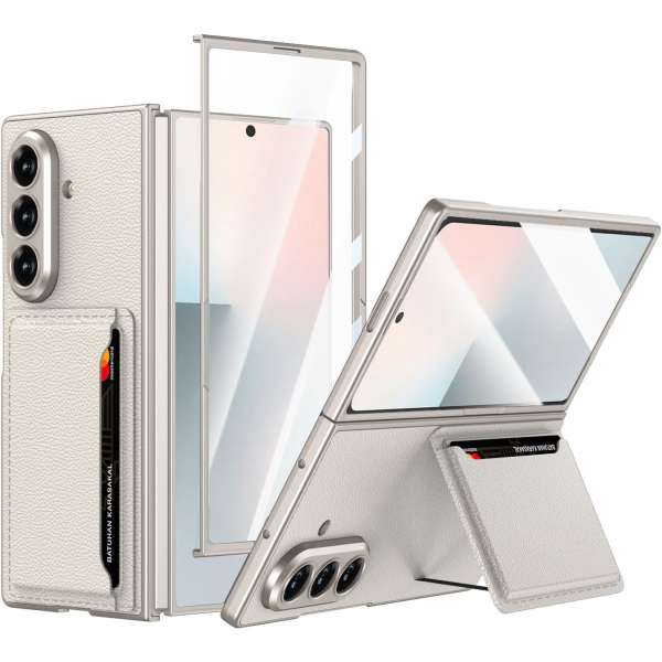 NINKI Samsung Galaxy Z Fold 7 Kickstandl Klf-Titanium Gray