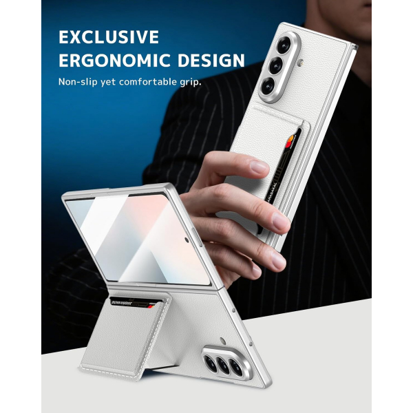 NINKI Samsung Galaxy Z Fold 7 Kickstandl Klf-Silver