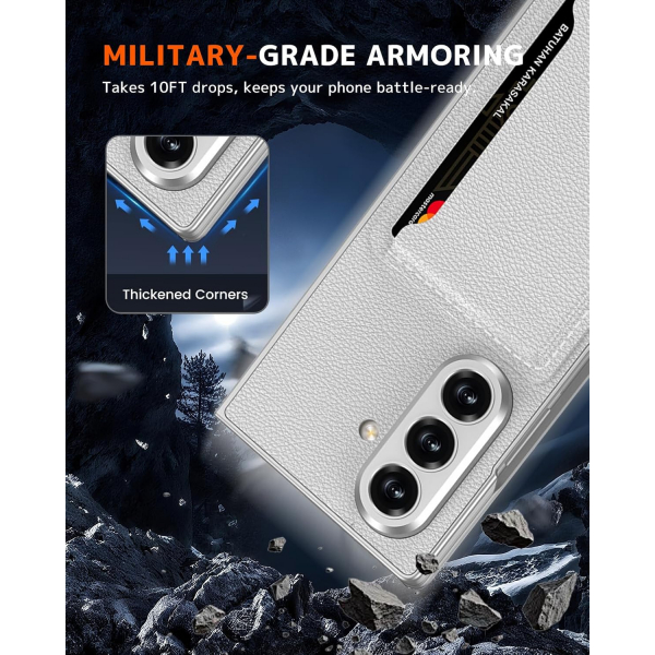 NINKI Samsung Galaxy Z Fold 7 Kickstandl Klf-Silver