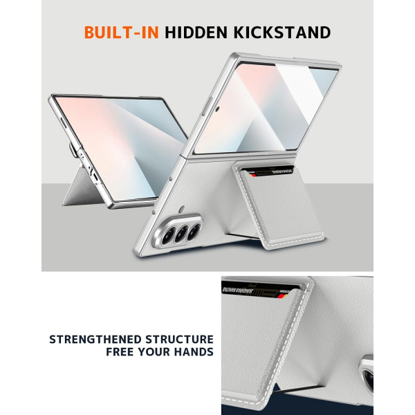 NINKI Samsung Galaxy Z Fold 7 Kickstandl Klf-Silver