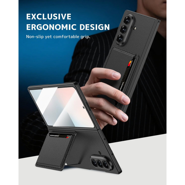NINKI Samsung Galaxy Z Fold 7 Kickstandl Klf-Black