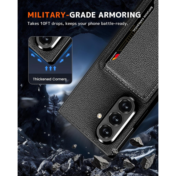 NINKI Samsung Galaxy Z Fold 7 Kickstandl Klf-Black
