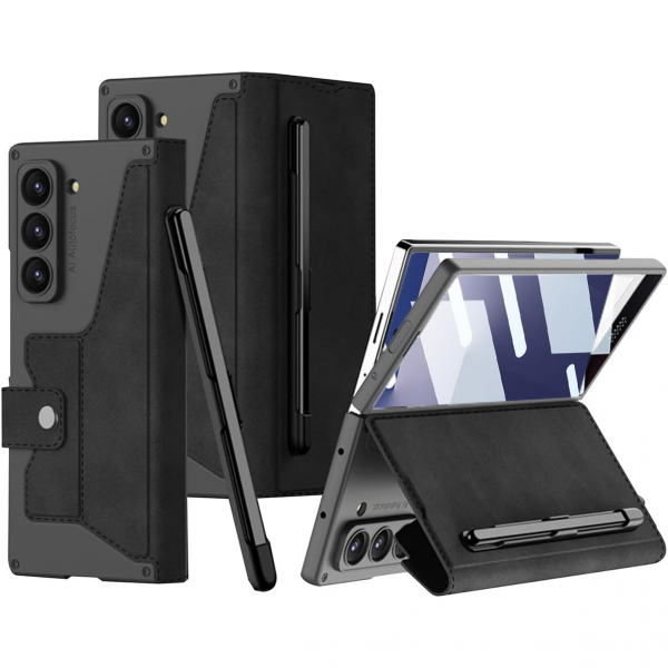 NINKI Samsung Galaxy Z Fold 7 Kart Tutuculu Klf-Black 