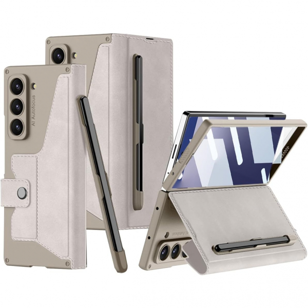 NINKI Samsung Galaxy Z Fold 7 Kart Tutuculu Klf-Titanium Grey