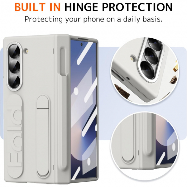 NINKI Samsung Galaxy Z Fold 7 Kickstandl Klf-White