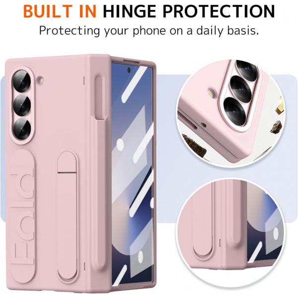 NINKI Samsung Galaxy Z Fold 7 Kickstandl Klf-Pink 