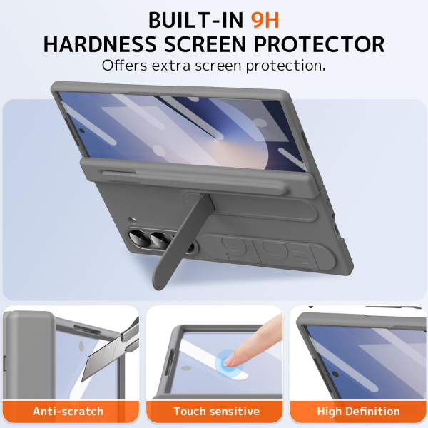 NINKI Samsung Galaxy Z Fold 7 Kickstandl Klf-Gray