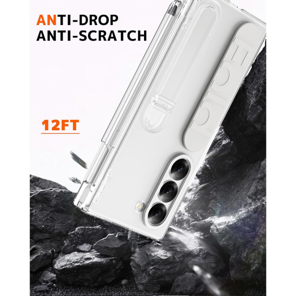 NINKI Samsung Galaxy Z Fold 7 Kickstandl Klf-Clear