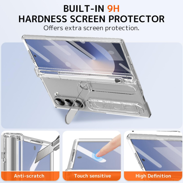 NINKI Samsung Galaxy Z Fold 7 Kickstandl Klf-Clear